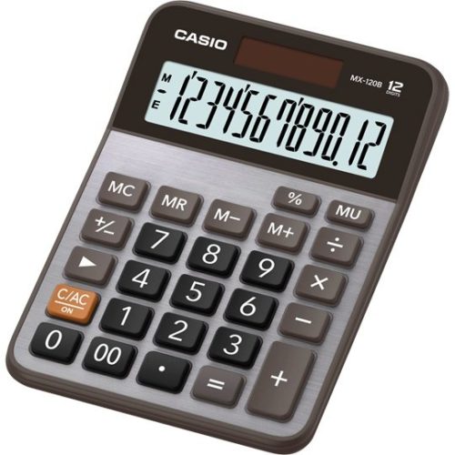 Calculadora de Escritorio CASIO MX-120B-S-MC – 12 Dígitos – MX-120B-S-MC