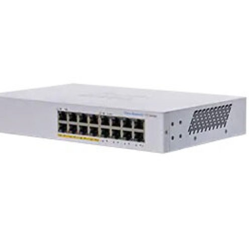 Switch Cisco CBS110-16PP – 16 Puertos – Gigabit – No Gestionado – CBS110-16PP-NA