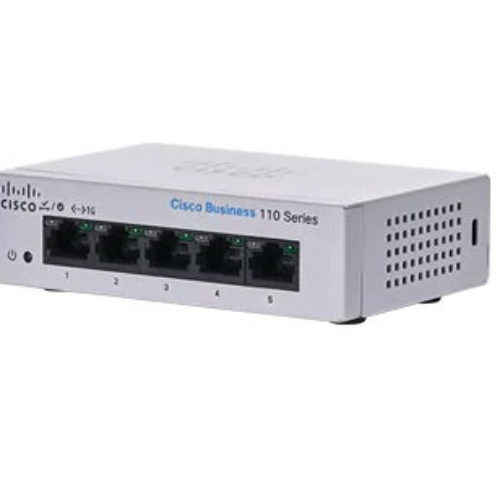 Switch Cisco CBS110-5T-D – 5 Puertos – Gigabit – No Gestionado – CBS110-5T-D-NA