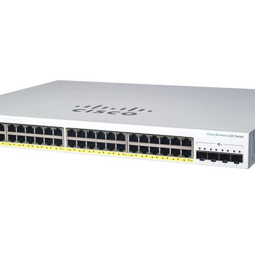 Switch Cisco CBS220-48T-4X – 52 Puertos – 48 Puertos RJ-45 – 4 Puertos SFP+ – CBS220-48T-4X-NA