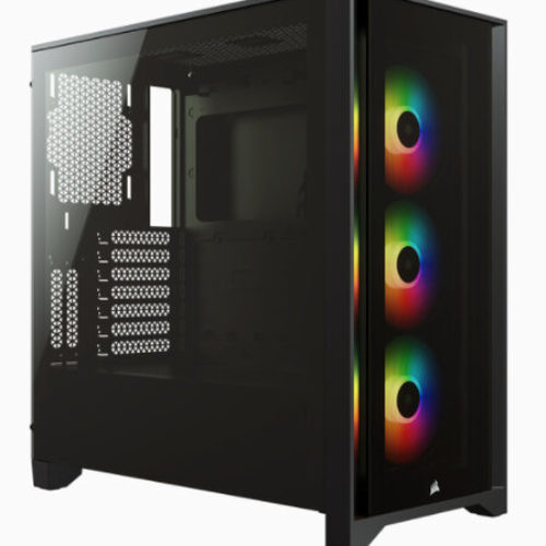 Gabinete Gamer Corsair iCUE 4000X RGB – Media Torre – ATX – Panel Lateral – Negro – CC-9011204-WW