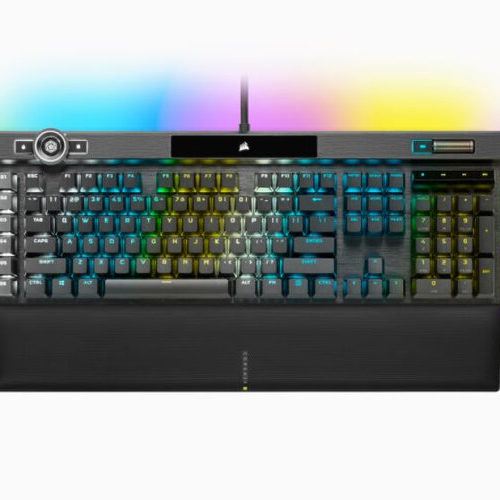 Teclado Gamer Corsair K100 – Alámbrico – Inglés – Multimedia – RGB – Switch OPX – CH-912A01A-NA