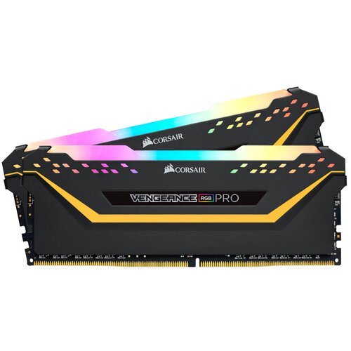 Kit Memoria RAM Corsair Vengeance RGB Pro – DDR4 – 16GB (2 x 8GB) – 3200MHz – DIMM – para PC – CMW16GX4M2C3200C16-TUF