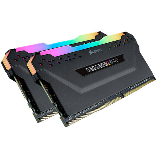 Memoria RAM Corsair VENGEANCE RGB PRO – DDR4 – 16GB (2x8GB) – 3200 MHz – Negro – CMW16GX4M2C3200C16