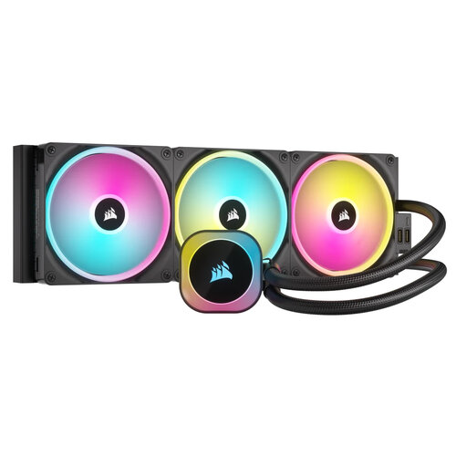 Enfriamiento Liquido Corsair iCUE LINK H150i – 3 Ventiladores – 140mm – 2000 RPM – RGB – CW-9061004-WW