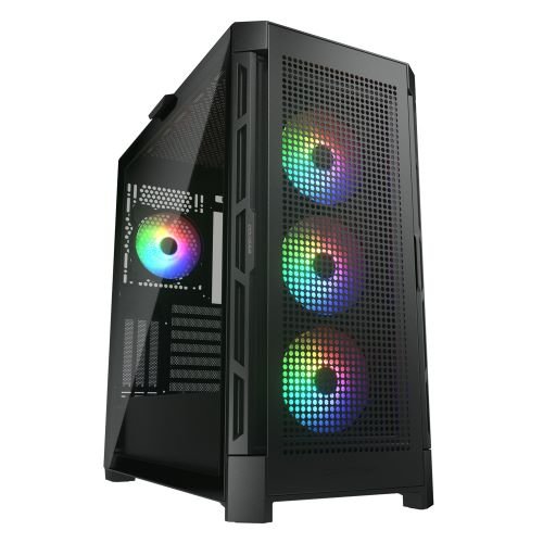 Gabinete Gamer COUGAR Douface Pro RGB – Media Torre – ATX/ Micro ATX/Mini ITX/E-ATX – Panel Lateral – 385AD10.0001