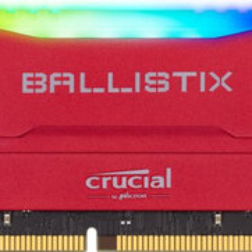 Memoria RAM Crucial Ballistix – DDR4 – 16GB – 3200MHz – UDIMM – RGB – Rojo – Para PC – BL16G32C16U4RL