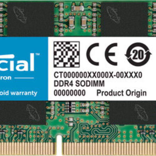 Memoria RAM Crucial CT8G4SFRA32A – DDR4 – 8GB – 3200MHz – SO-DIMM – para Laptop – CT8G4SFRA32A