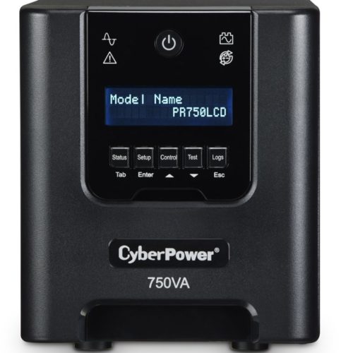 UPS CyberPower PR750LCD – 750VA/525W – 6 Contactos – Línea interactiva – LCD – AVR – PR750LCD