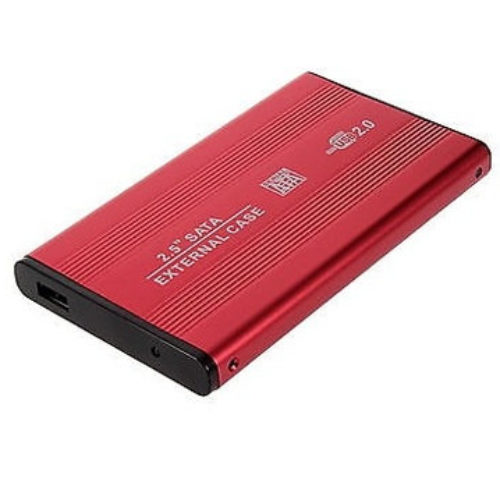 Gabinete BRobotix – 2.5″ – USB 2.0 – SATA – HDD – Rojo – 001658