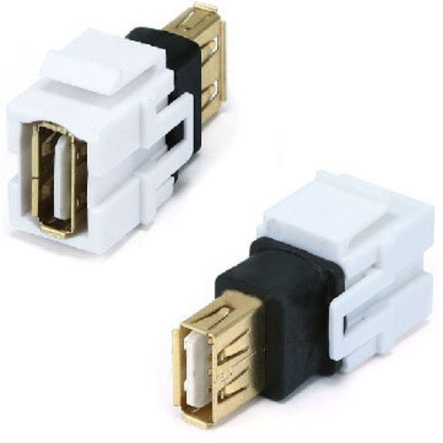 Jack USB Brobotix 065616 – Hembra – USB 2.0 – Blanco – 065616