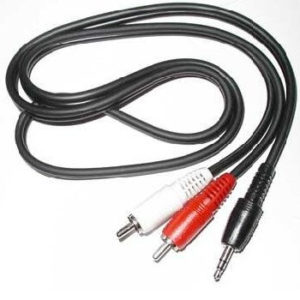 Cable RCA BRobotix 080161 - 2 Audio Macho a 3.5mm Macho - 1.8m - 080161