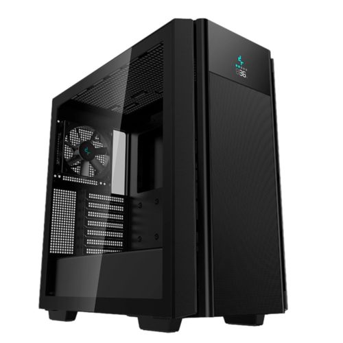 Gabinete Gamer Deepcool CH510 Mesh Digital – Media Torre – ATX/E-ATX/Micro ATX/Mini-ITX – Panel Lateral – Pantalla para Monitoreo de la Temperatura – CCH510 MESH DIGTAL