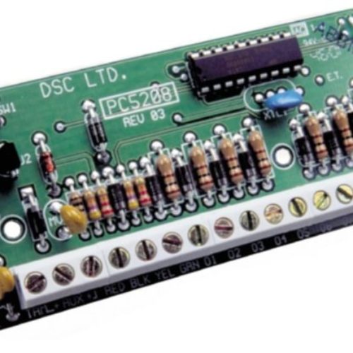 Módulo Expansor DSC PC5208 – 8 Salidas programables de baja corriente – Compatible con paneles Power Series – PC5208