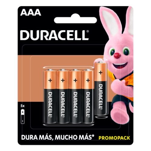 Pila Duracell MN2400 – AAA – Alcalina – 4 + 1 Piezas – MN2400