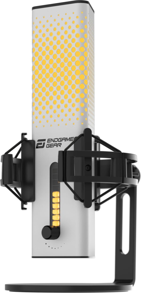 Micrófono Gamer Endgame Gear XSTRM - Alámbrico - USB - Blanco - PGW-EG-MIC-002
