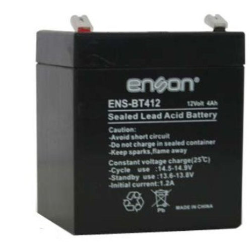 Bateria de Respaldo Enson 12v 4 Amperes para Alarmas – ENS-BT412