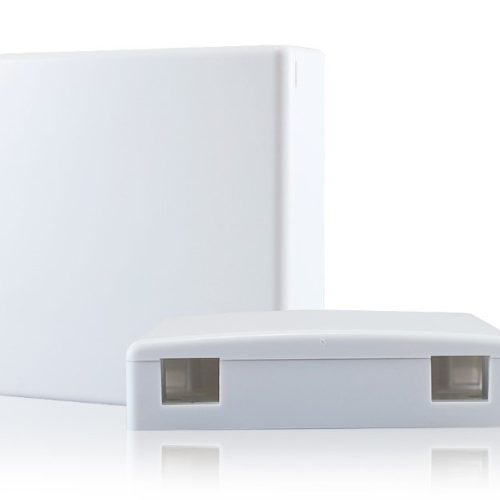 Caja Enson ENS-FOTB – 2 Acopladores – Uso Interno – Blanco  – ENS-FOTB