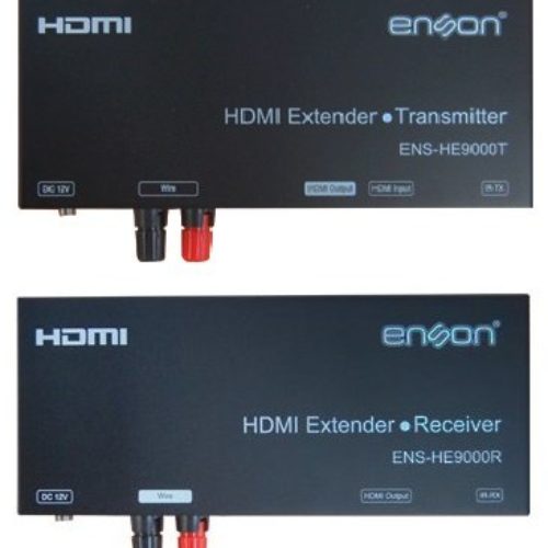 Kit de Extensores HDMI Enson Serie 9000 – Transmisor ENS-HE9000T – Receptor ENS-HE9000R – Fuentes de Alimentación – Cable IR Incluidos – KIT-DE-EXTENSORES-HDMI