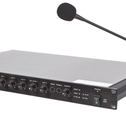 Kit de Amplificador Epcom SF120DTB/MIC – Amplificador SF-120DTB – 120w – Micrófono de Escritorio SF-621A – SF120DTB/MIC