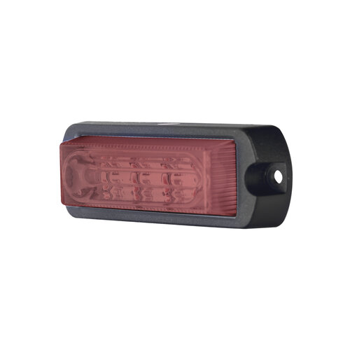 Luz Auxiliar Epcom X13 – Ultra Brillante – 4 LEDs – Mica Transparente – Rojo – X13-R