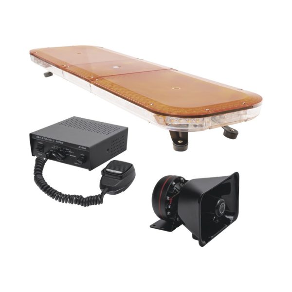 Kit de Emergencia Epcom X67AV2KIT - Barra de luces LED X67A - Sirena X100A - Bocina XYD100 - X67AV2KIT