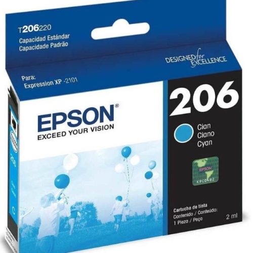 Tinta Epson 206 – Cian – T206220-AL