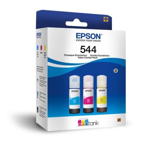 Tinta Epson T544 – 3 Botellas – Cian – Magenta – Amarillo – 65ML – T544520-3P