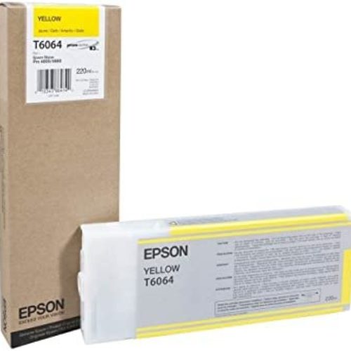 Tinta Epson T606 UltraChrome K3 – Amarillo – 220ml – T606400