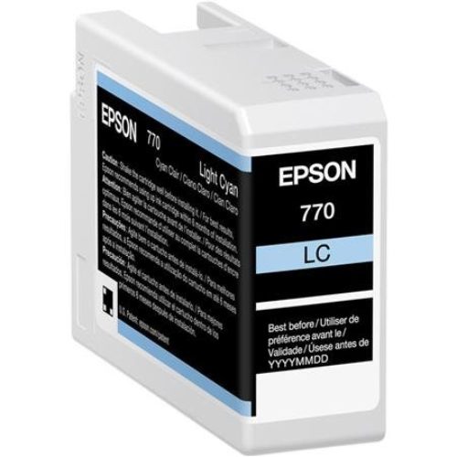 Tinta Epson UltraChrome PRO10 T770 – Cian Claro – 25ml – T770520