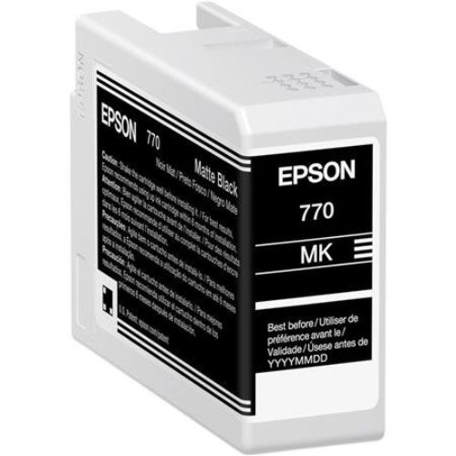 Tinta Epson UltraChrome PRO10 T770 – Negro Mate – 25ml – T770820