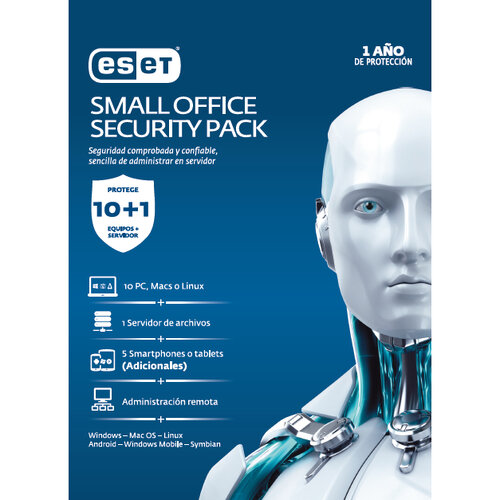 Antivirus ESET Small Office Security Pack – 10 Usuarios – 1 Servidor – 1 Año – TMESET-067