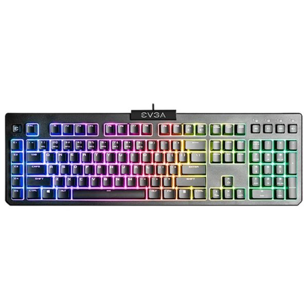 Teclado Gamer EVGA Z12 RGB - Alámbrico - RGB - Negro - 834-W0-12SP-K2