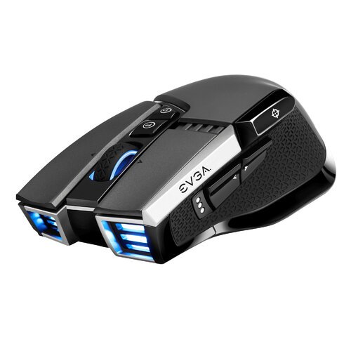Mouse Gamer EVGA X20 – Inalámbrico – 10 Botones – Diestro – Gris – 903-T1-20GR-K3