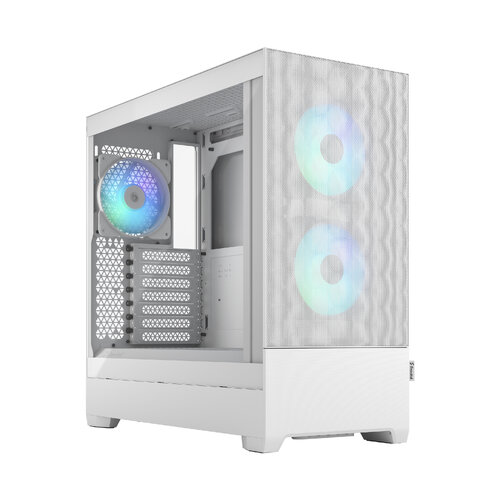 Gabinete Gamer Fractal Design Pop Air – ATX/Micro ATX/Mini-ITX – 3x Ventiladores – Panel Lateral – Blanco – FD-C-POR1A-01