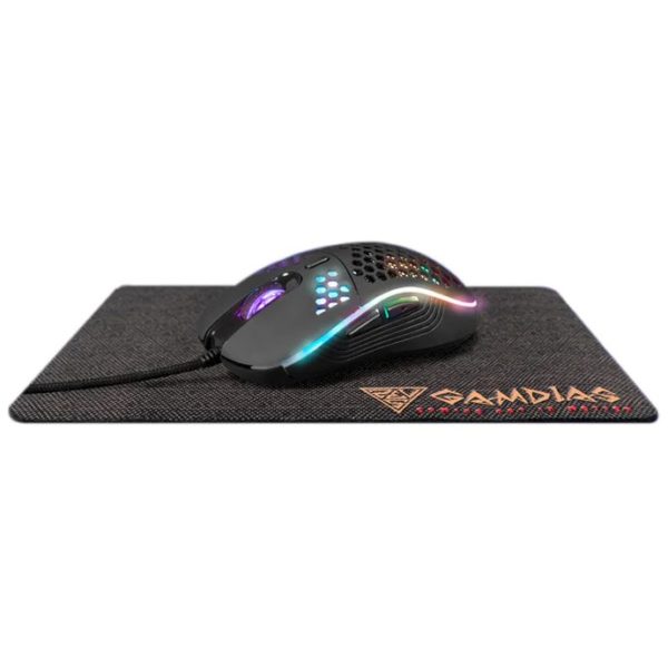 Mouse Gamer Gamdias ZEUS M4 - Alámbrico - 6 Botones - RGB - Incluye Mouse Pad - GD-ZEUS M4