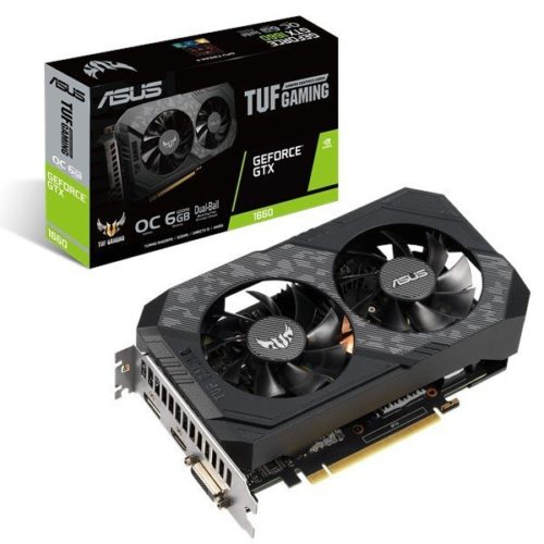 Tarjeta de Video ASUS TUF Gaming GeForce GTX 1660 SUPER OC – 6GB – 192-bit – PCI-E 3.0 – GDDR6 – HDMI – DisplayPort – TUF-GTX1660S-O6G-GAM
