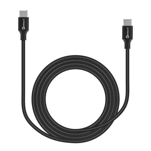 Cable USB-C Getttech – 2m – Macho – Negro – GCU-UCQC-01