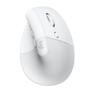 Mouse Logitech Lift Vertical - Inalámbrico - 6 Botones - Blanco - 910-006469