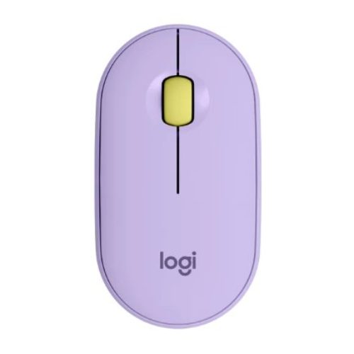 Mouse Logitech Pebble M350 – Inalámbrico – USB – Lavender Limonade – 910-006659