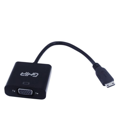 Convertidor GHIA ADAP-2 – Mini HDMI a VGA – Negro – ADAP-2
