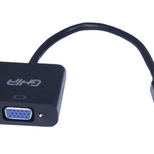 Convertidor GHIA ADAP-10 – Mini DisplayPort a VGA – Negro – ADAP-10