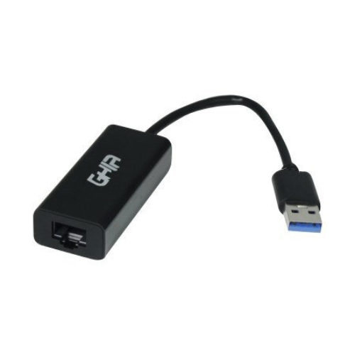 Adaptador GHIA ADAP-4 – USB 3.0 a Ethernet – Negro – ADAP-4