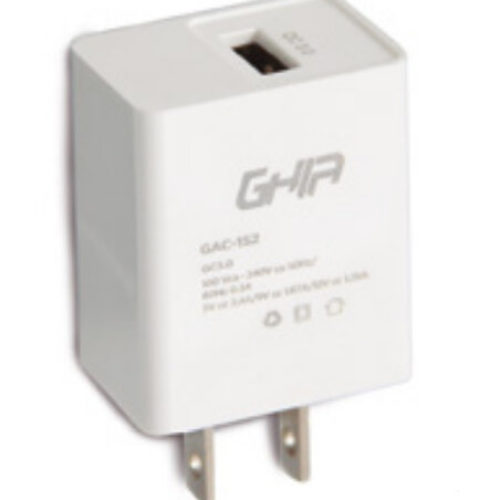Cargador GHIA GAC-152 – USB 3.0 – Blanco – GAC-152