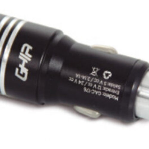 Cargador para Auto GHIA GAC-176 – 2 Puertos USB-A – Negro – GAC-176