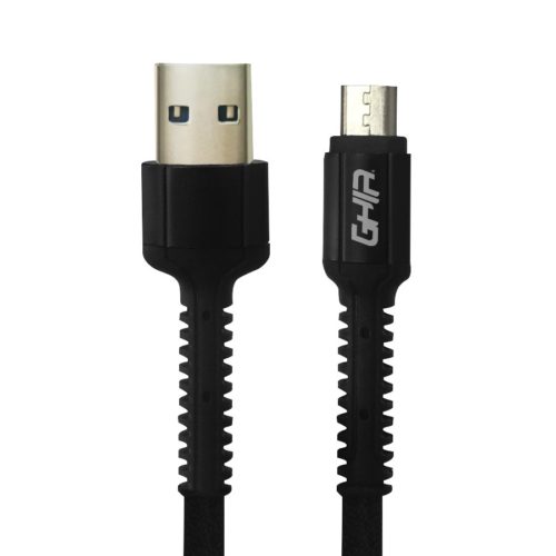 Cable Micro USB GHIA GAC-197N – 1 m – Negro – GAC-197N