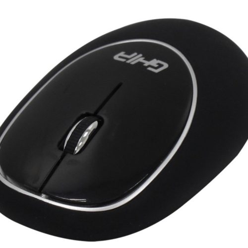 Mouse GHIA GT100NN – Inalámbrico – USB – Negro – GT100NN