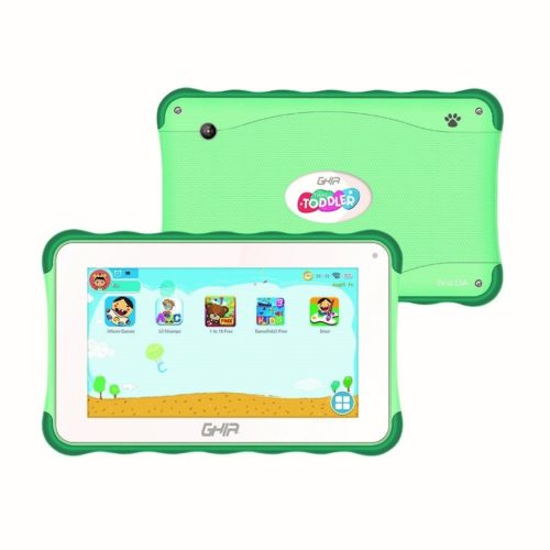 Tablet GHIA TODDLER GT133V – 7″ – A133 – 1GB – 16GB – Cámaras 0.3MP/2MP – Android – Verde – GT133V