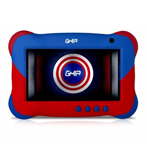 Tablet GHIA GTKIDS7CA – 7″ – A50 Quad Core – 1GB – 16GB – Cámaras 0.3MP/2MP – Android Go – Azul/Rojo – GTKIDS7CA