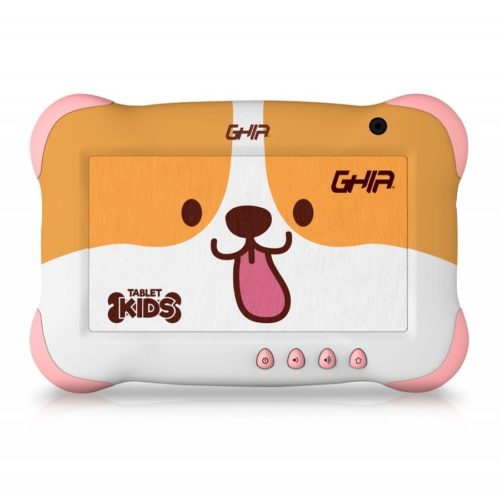 Tablet GHIA Kids GTKIDS7DG – 7″ – Quad Core A50 – 1GB – 16GB – Cámaras 0.3MP/2MP – Android – Perrito – GTKIDS7DG